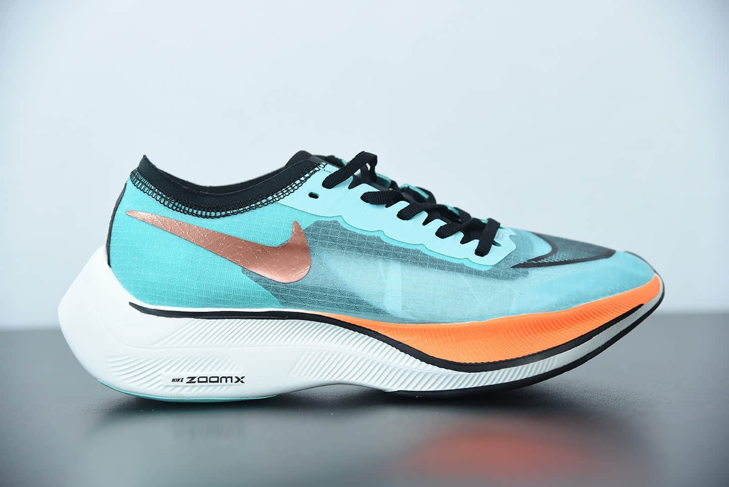 耐克 Nike Zoom X Vaporfly Next% 马拉松蓝橙鸳鸯半透明网纱疾速跑鞋纯原版本 货号:CD4553-300