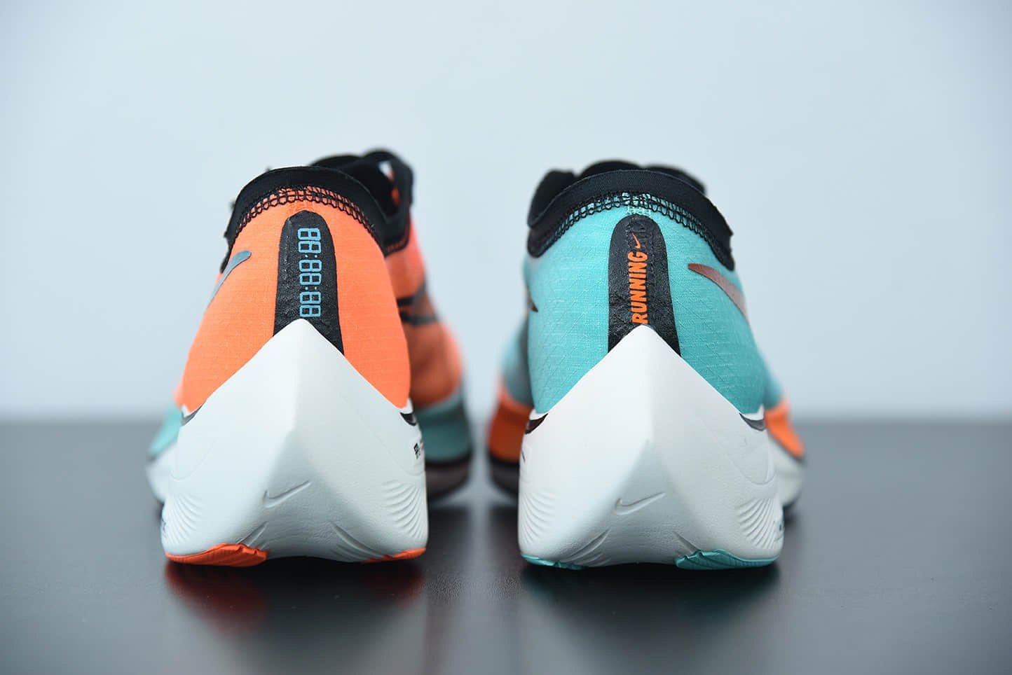 耐克 Nike Zoom X Vaporfly Next% 马拉松蓝橙鸳鸯半透明网纱疾速跑鞋纯原版本 货号:CD4553-300