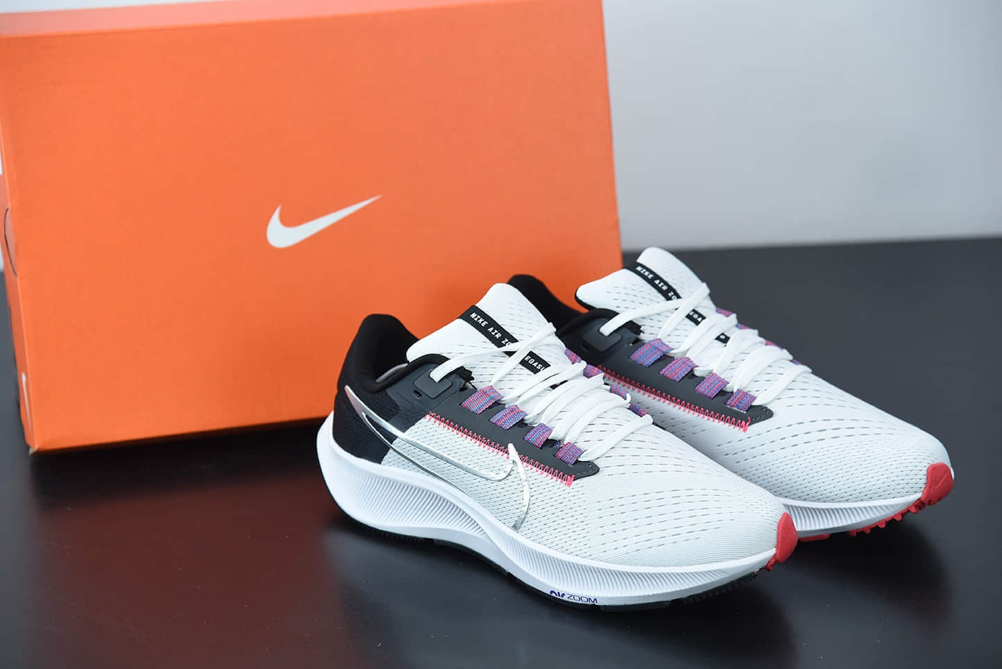 耐克Nike Air Zoom Pegasus 38 Nike Pegasus38代超级飞马涡轮增压马拉松休闲运动慢跑鞋纯原版本 货号: CW7358-101