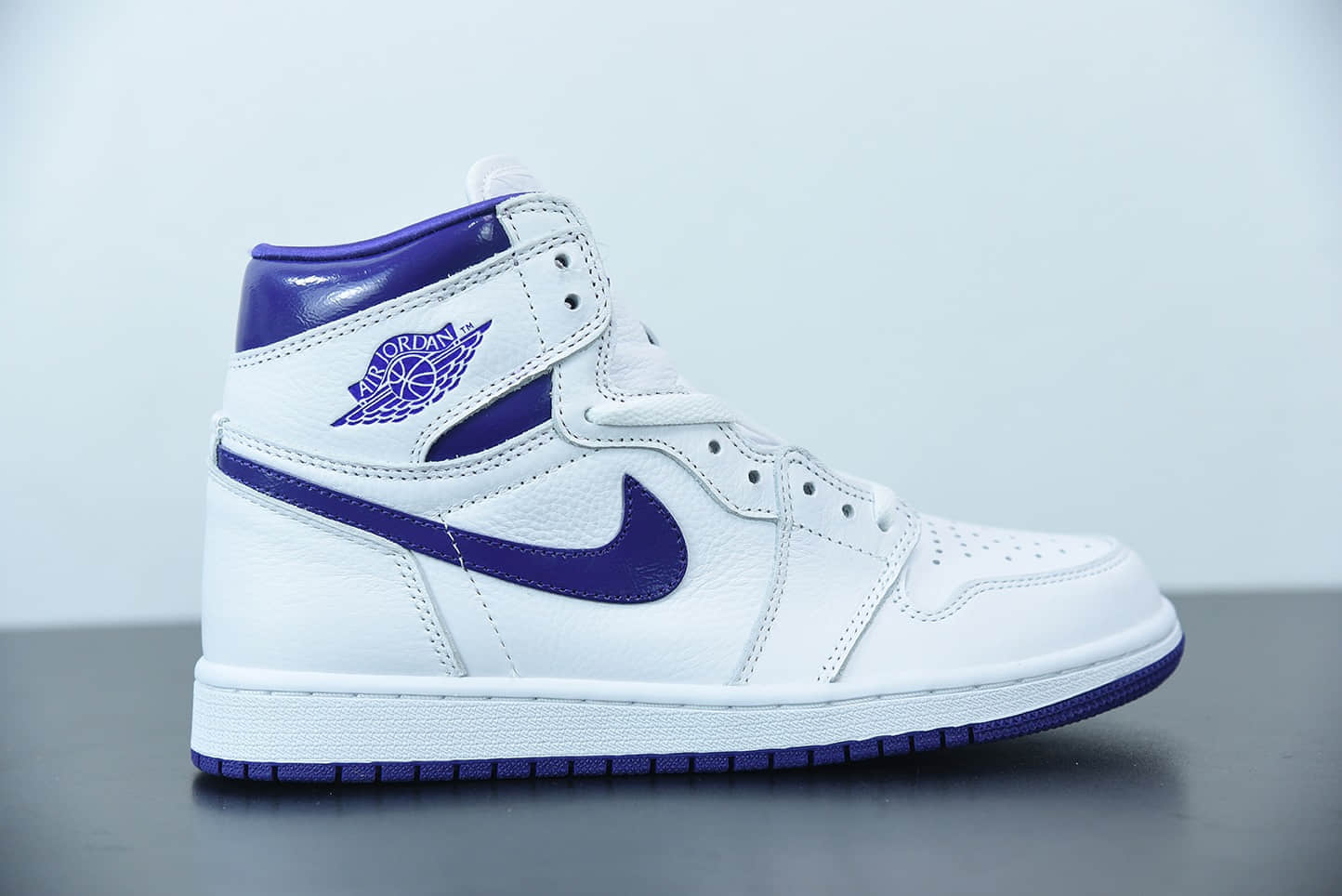 乔丹Air Jordan 1 Retro High “Court Purple” 高帮元年白紫篮球鞋纯原版本 货号:CD0461-151