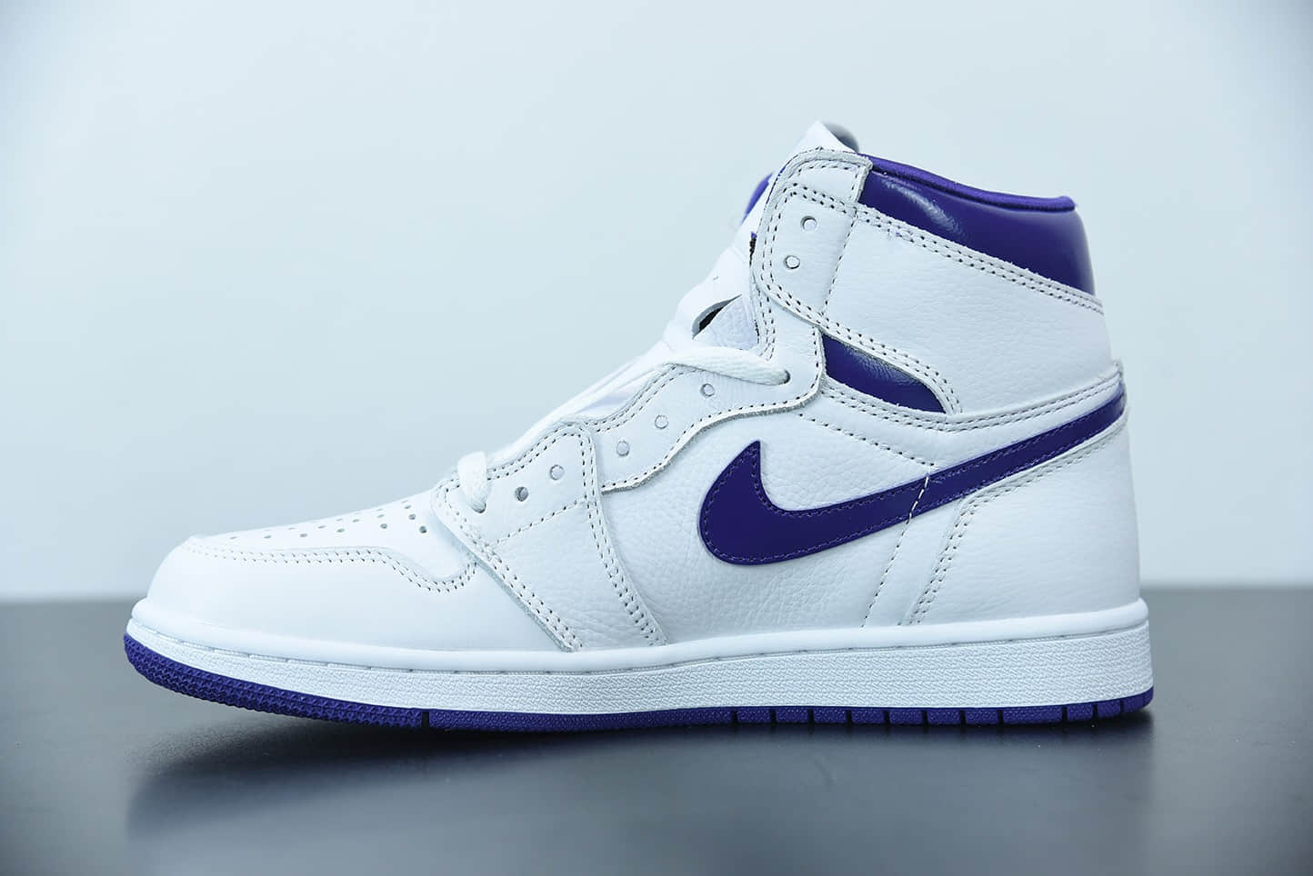 乔丹Air Jordan 1 Retro High “Court Purple” 高帮元年白紫篮球鞋纯原版本 货号:CD0461-151