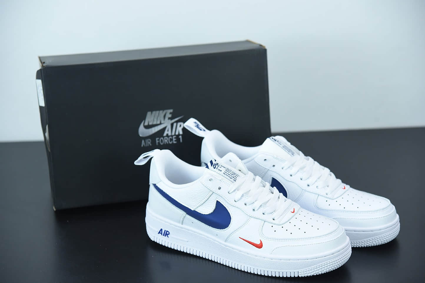 耐克Nike Air Force 1 Low 白蓝缝线空军一号低帮百搭休闲运动板鞋纯原版本 货号:CK7213-104