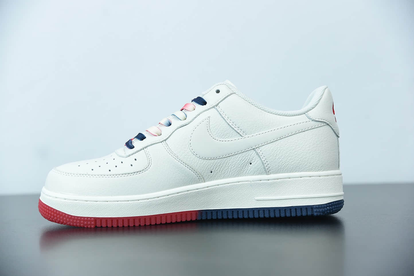 耐克 Nike Air Force 1 Low '07 米红蓝‘’洛杉矶快船‘’城市限定低帮空军一号休闲板鞋纯原版本 货号:CT1989-102