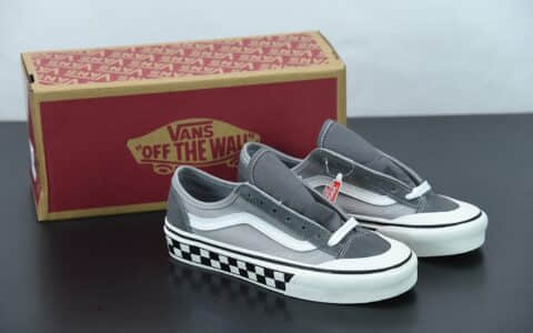 万斯Vans Style 36 Decon SF酷灰灰棋盘格半月包头杀人鲸低帮硫化板鞋纯原版本 货号:VN0A3MVL195