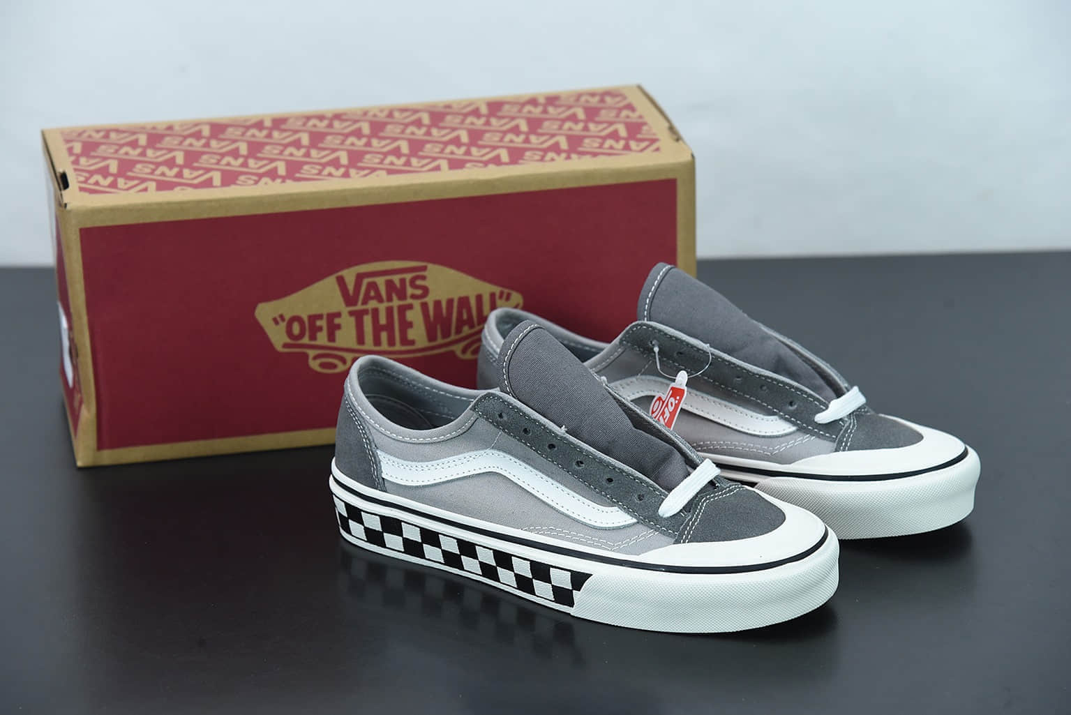 万斯Vans Style 36 Decon SF酷灰灰棋盘格半月包头杀人鲸低帮硫化板鞋纯原版本 货号:VN0A3MVL195