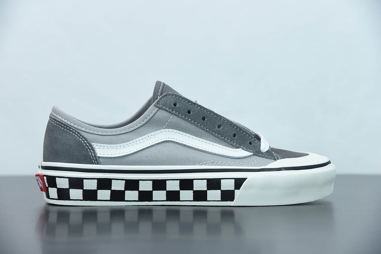 万斯Vans Style 36 Decon SF酷灰灰棋盘格半月包头杀人鲸低帮硫化板鞋纯原版本 货号:VN0A3MVL195