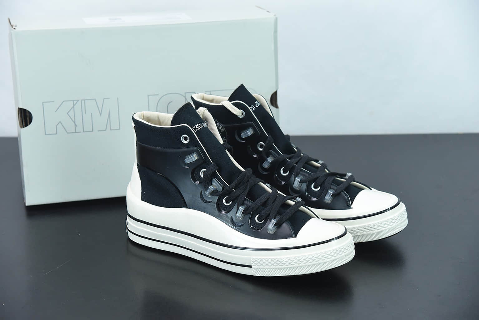 匡威Kim Jones x Converse Chuck Taylor All Star 1970s 重磅联名黑色高帮帆布鞋纯原版本 货号:171257c