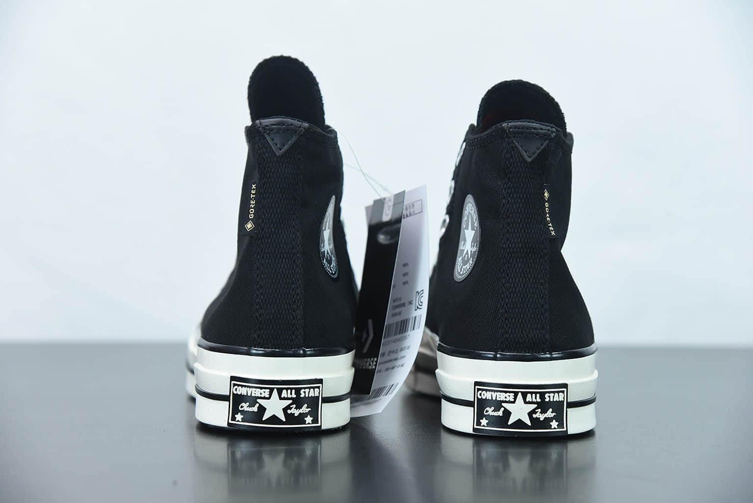 匡威 Converse Chuck 1970s GORE-TEX Canvas High Top 户外机能风黑色高帮板鞋纯原版本 货号：163343C