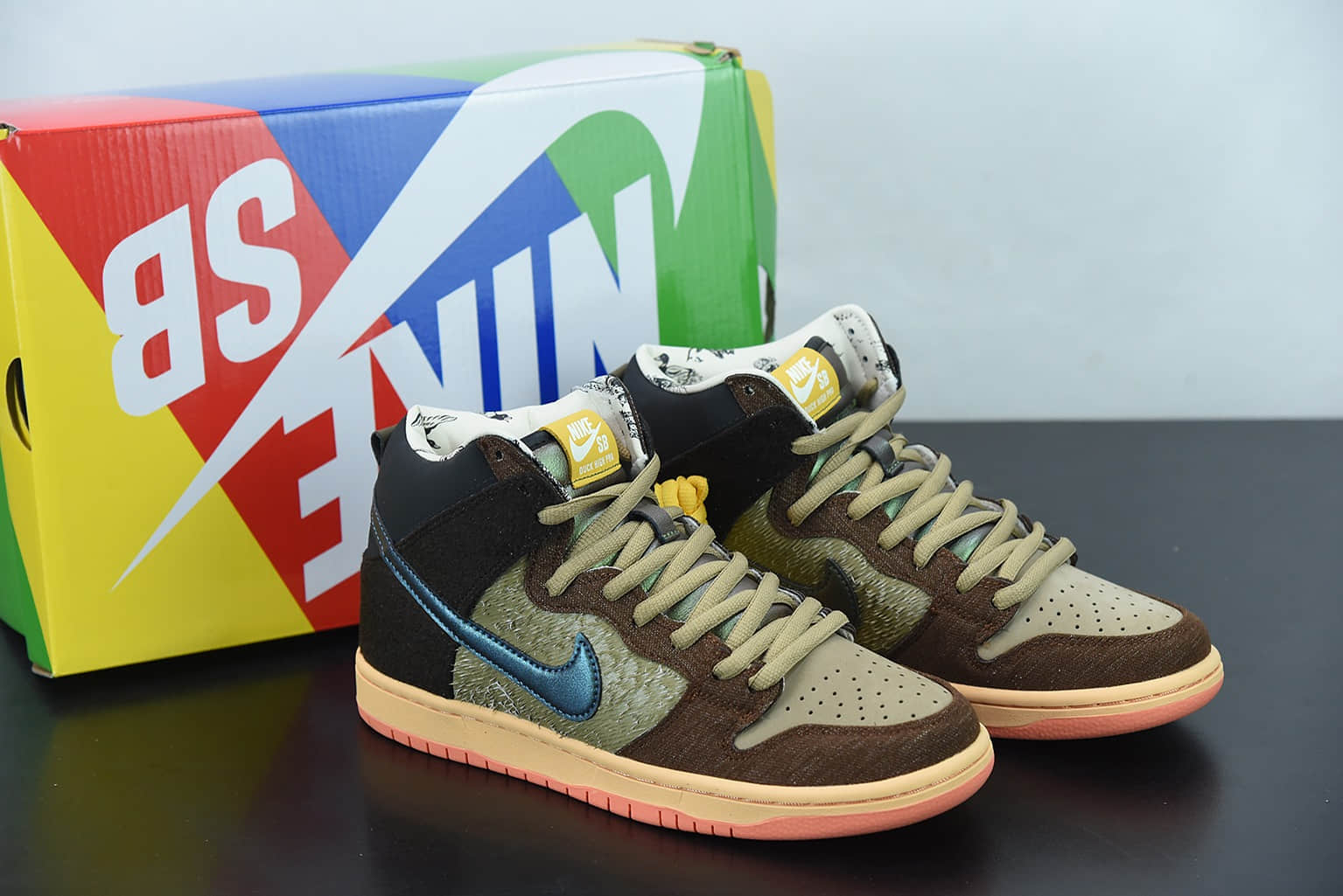 耐克 Nike Concepts x NK SB Dunk High Mallard 烤鸭 高帮运动休闲板鞋纯原版本 货号:DC6887-200