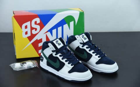 耐克 Nike Dunk High Sports Specialties 海军蓝 灯芯绒高帮休闲板鞋纯原版本 货号:DH0953-400
