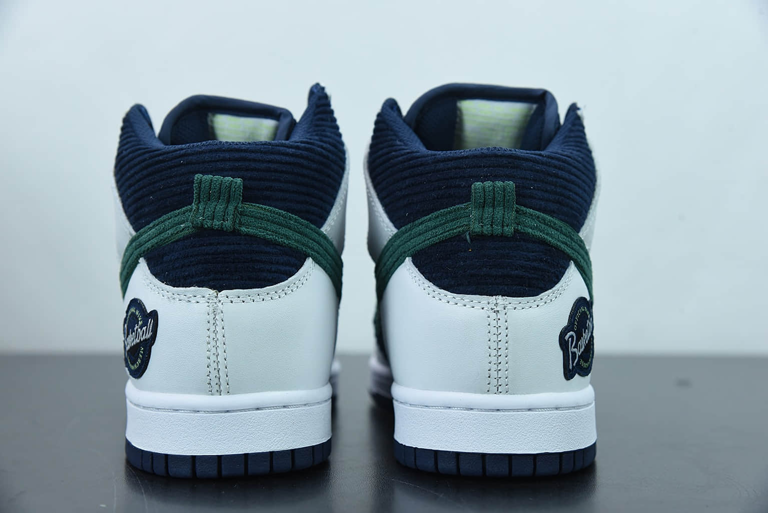 耐克 Nike Dunk High Sports Specialties 海军蓝 灯芯绒高帮休闲板鞋纯原版本 货号：DH0953-400