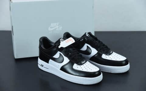 耐克 Nike Air Force 1 Low 黑白皮面拼接空军一号低帮运动休闲板鞋纯原版本 货号:AQ4134-100