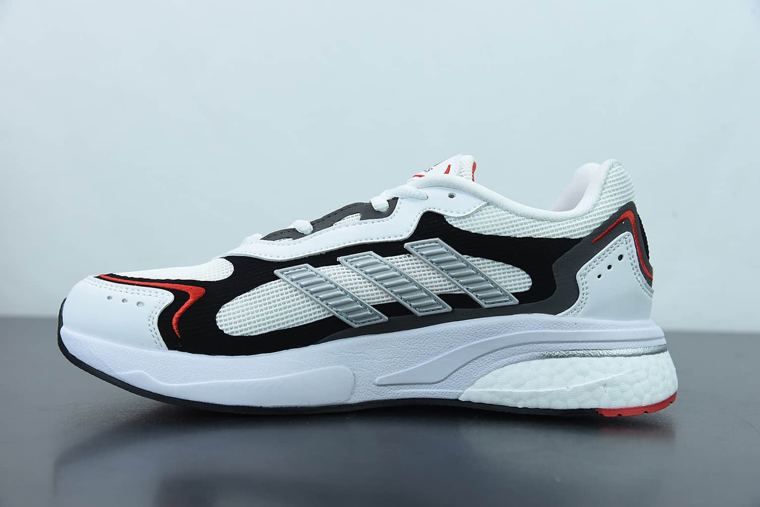 阿迪达斯Adidas Supernova SN1997 Boost 白黑红网面透气爆米花缓震跑鞋纯原版本 货号：GY0409