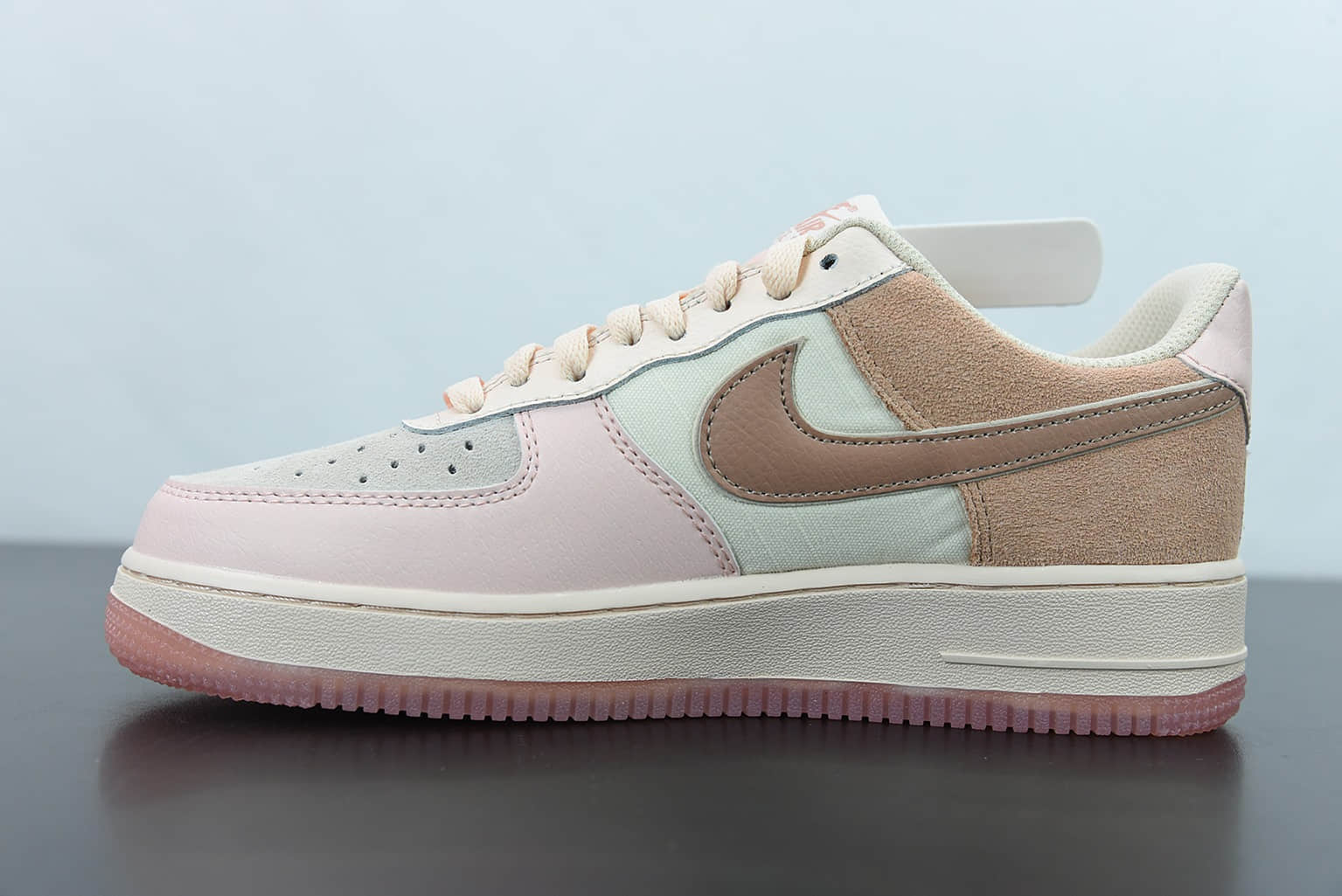 耐克Nike Air Force 1 Low 粉棕水晶底 空军一号低帮运动休闲板鞋纯原版本 货号:896185-603