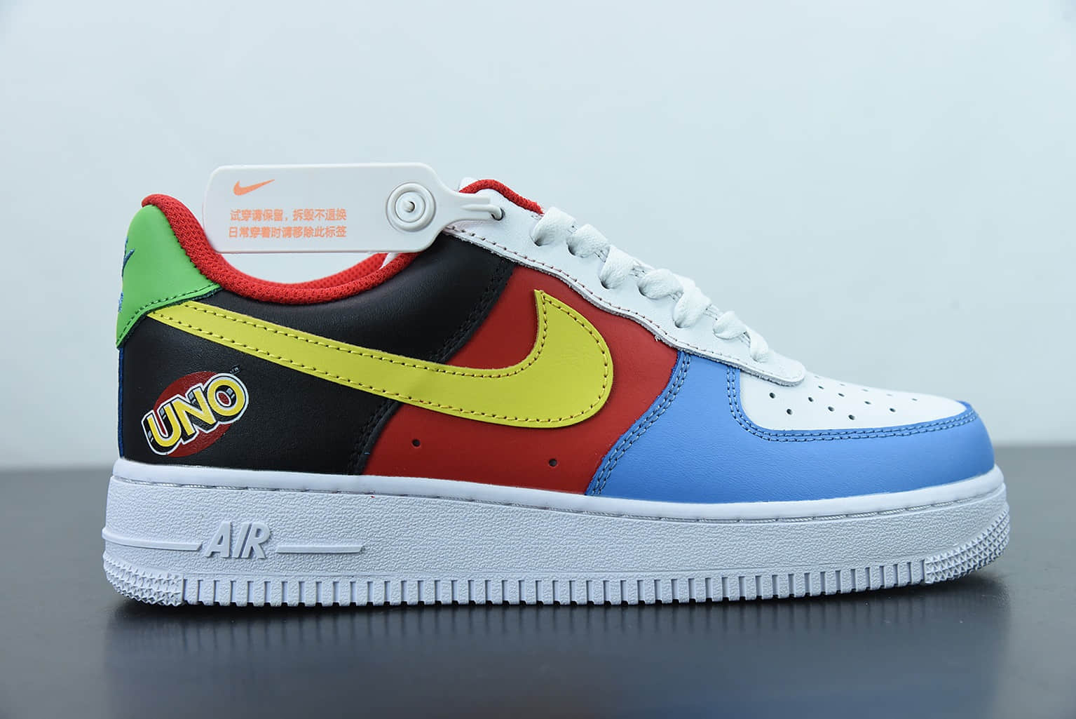 耐克 Nike Air Force 1'07 Low 黑红蓝空军一号低帮休闲板鞋纯原版本 货号： DC8887-100