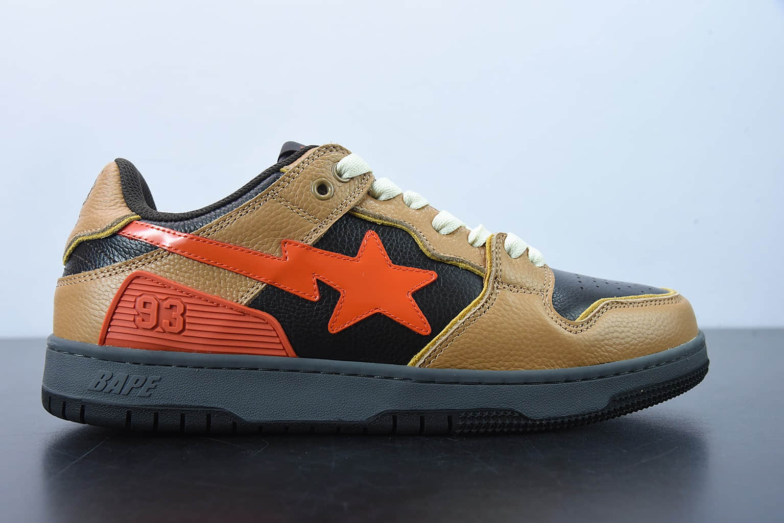 Human Made Bape Sta Sk8 To Nigo 潮流教父Nigo品牌黑棕色猿人头经典滑板百搭休闲运动板鞋纯原版本 货号: 1G70191034