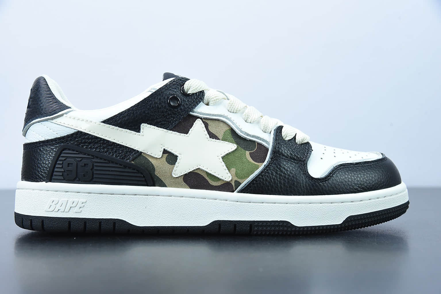 Human Made Bape Sta Sk8 To Nigo 潮流教父Nigo品牌黑白色猿人头经典滑板百搭休闲运动板鞋纯原版本 货号:1G801009I