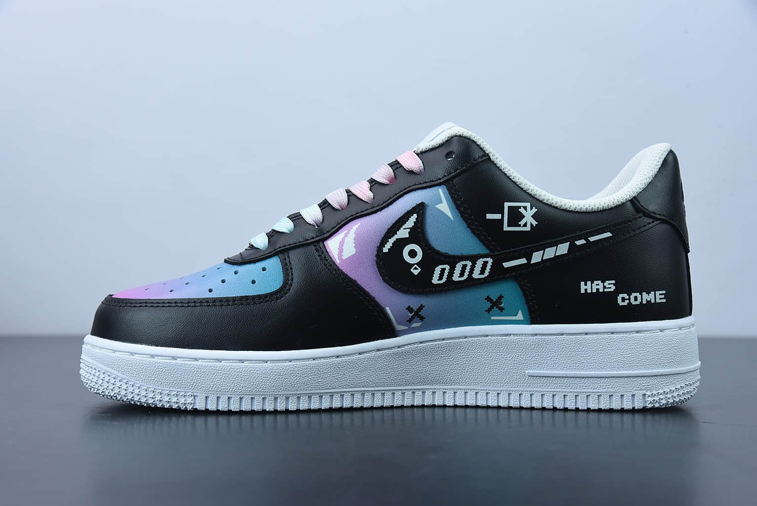 耐克 Nike AF 1'07 Low 赛博朋克黑武士电玩像素空军一号低帮休闲运动板鞋纯原版本 货号：CW2288-111