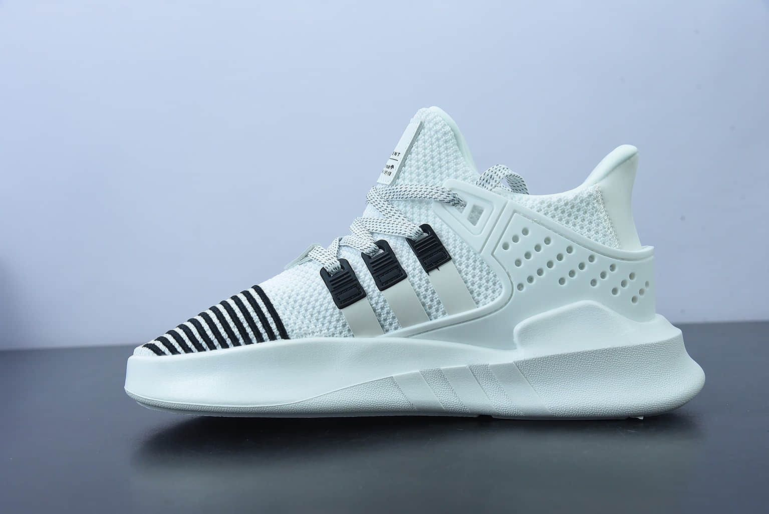 阿迪达斯Adidas EQT BASK ADV支撑者系列白黑色透气轻便复古慢跑鞋纯原版本 货号:BD7772