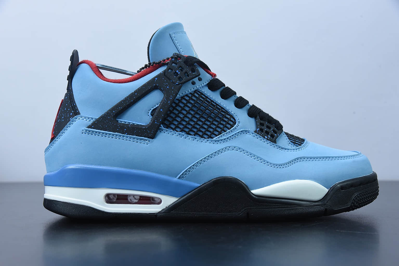 乔丹Travis Scott x Air Jordan 4 Retro 蓝麂皮AJ4联名款篮球鞋纯原版本 货号:308497-406