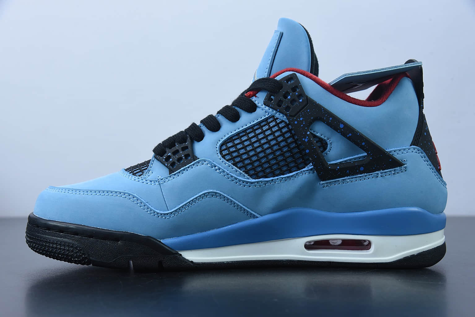 乔丹Travis Scott x Air Jordan 4 Retro 蓝麂皮AJ4联名款篮球鞋纯原版本 货号:308497-406