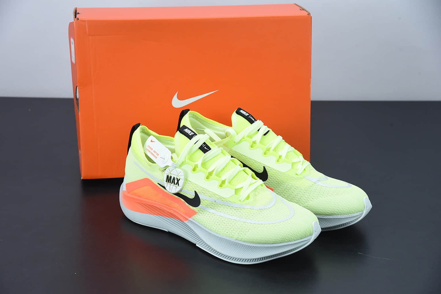 耐克Nike Zoom Fly 4 真碳黄红低帮专业慢跑跑步鞋纯原版本 货号:CT2392-700