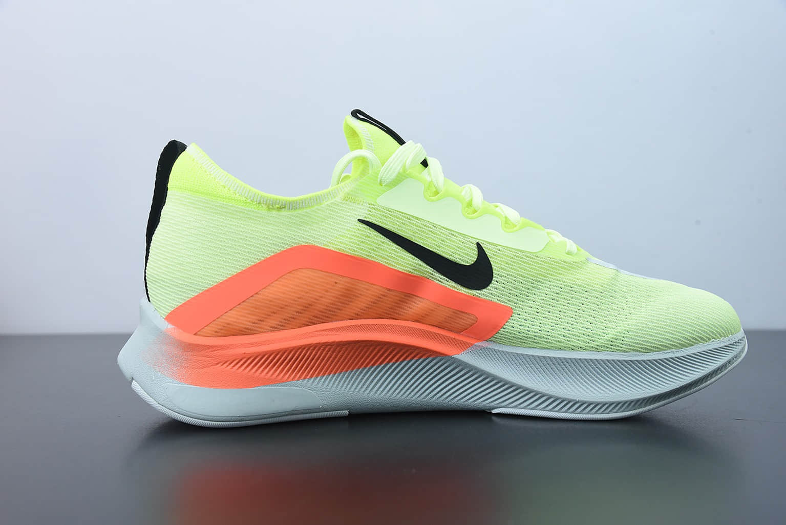 耐克Nike Zoom Fly 4 真碳黄红低帮专业慢跑跑步鞋纯原版本 货号:CT2392-700