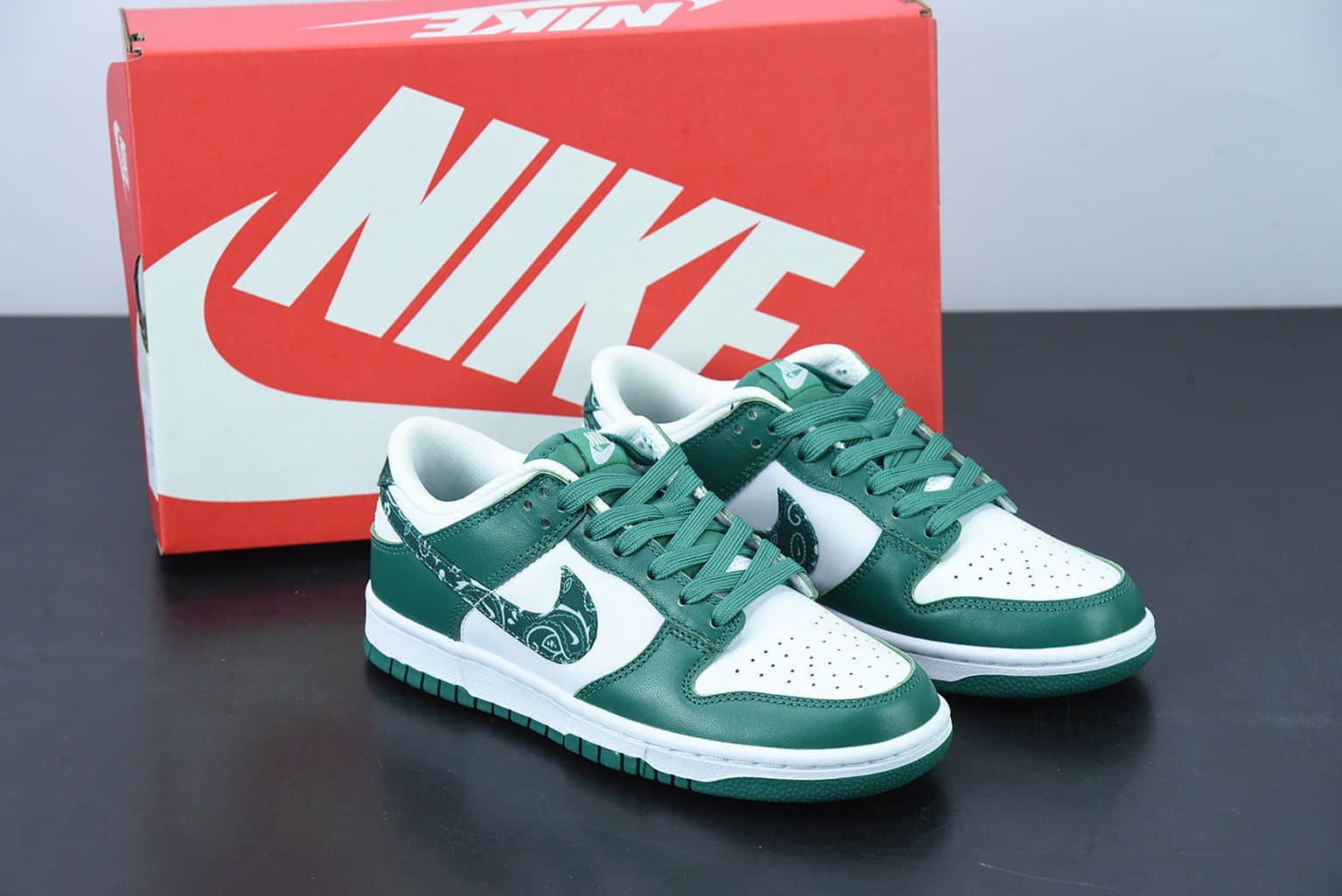 耐克 Nike Dunk Low  Green Paisley 白绿腰果花低帮运动休闲板鞋纯原版本 货号:DH4401-102