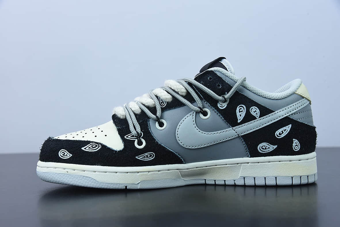 耐克 Nike SB Dunk Low 腰果花主题定制耐磨防滑低帮休闲板鞋纯原版本 货号：DH7913-001