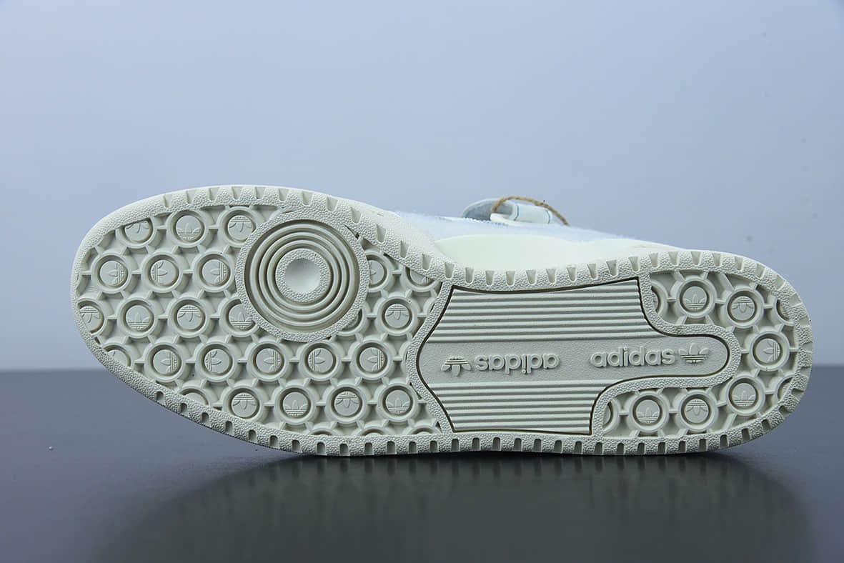 阿迪达斯 Adidas Originals Forum Low白蓝缝线经典魔术贴复古板鞋纯原版本 货号：GX1018