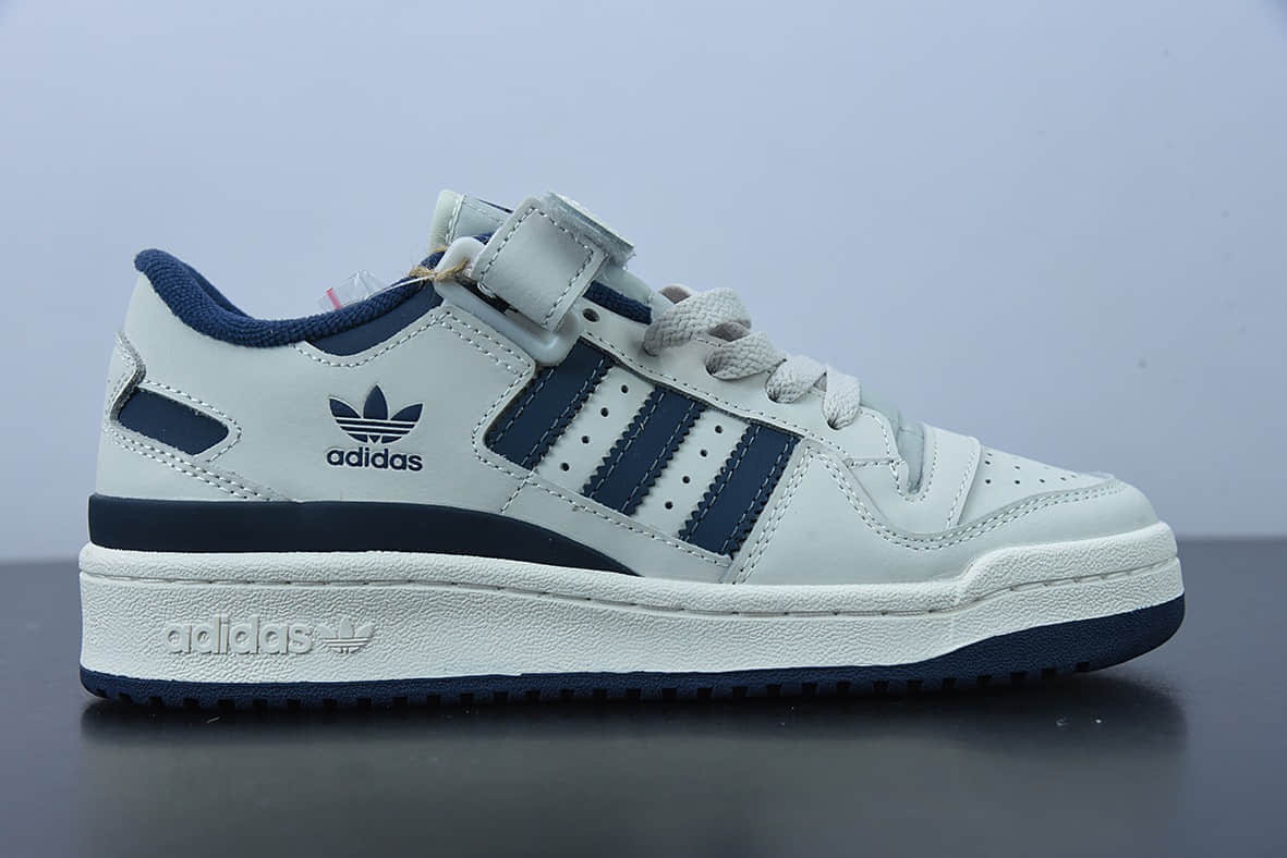 阿迪达斯Adidas Originals Forum 84 Low 灰海军蓝黑曜石休闲文化板鞋纯原版本 货号:GY6553
