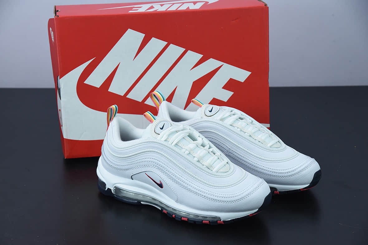 耐克 Nike Air Max 97 “Air Srung”子弹系列彩虹拉环男女休闲跑鞋纯原版本 货号:DH1592-100