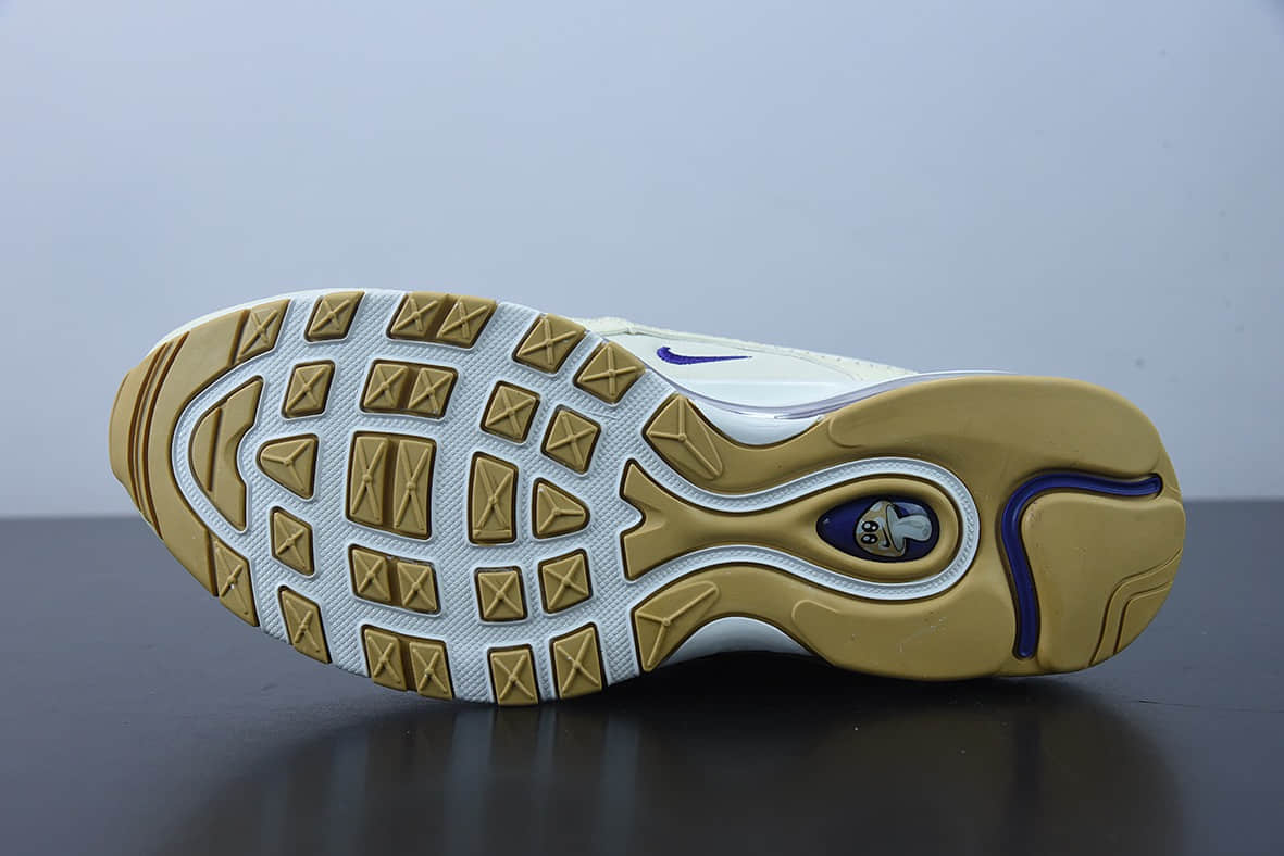 耐克 Nike Air Max 97 Air Sprung Iron Grey 米紫刺绣子弹气垫运动跑步鞋纯原版本 货号:DH4759-200