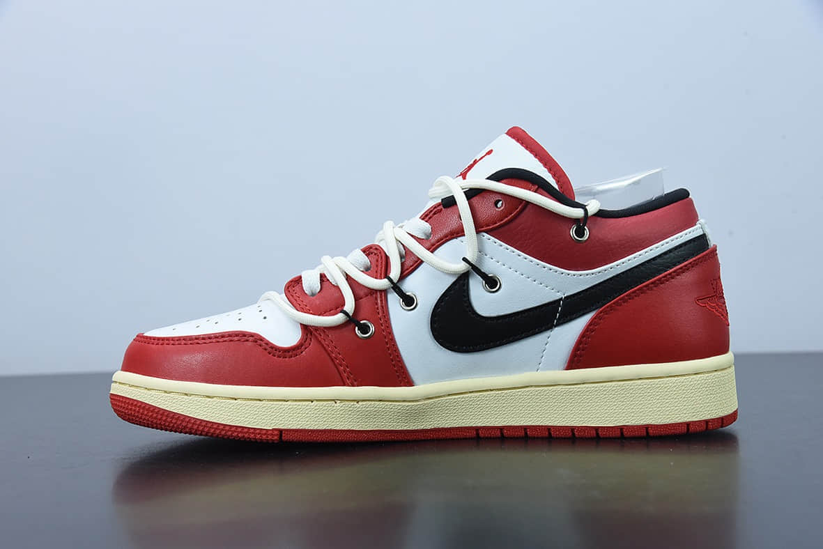 乔丹 Air Jordan 1 AJ1 Low 乔丹1代白红芝加哥低帮篮球鞋纯原版本 货号：553558-118