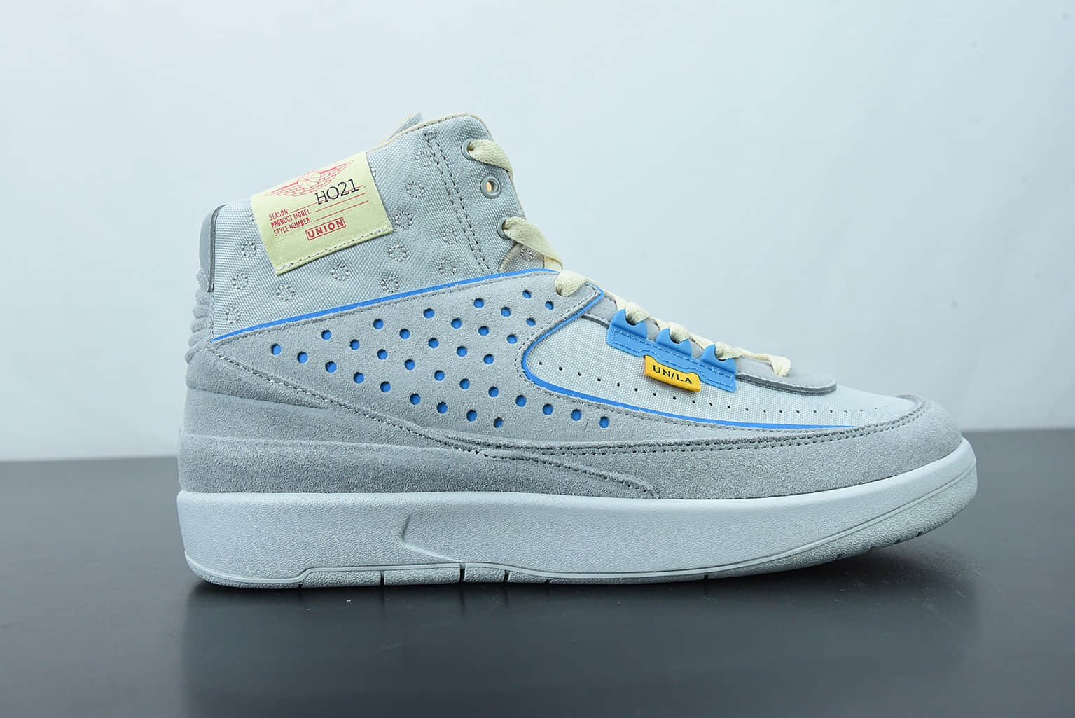 乔丹 Air Jordan OFF-WHITE x Air Jordan 2 Low AJ2 OW联名款灰雾蓝篮球鞋纯原版本 货号:DN3802-001
