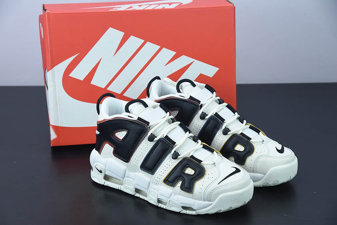 耐克 Nike Air More Uptempo皮蓬米白黑经典高街百搭篮球鞋纯原版本 货号:DM1297-100