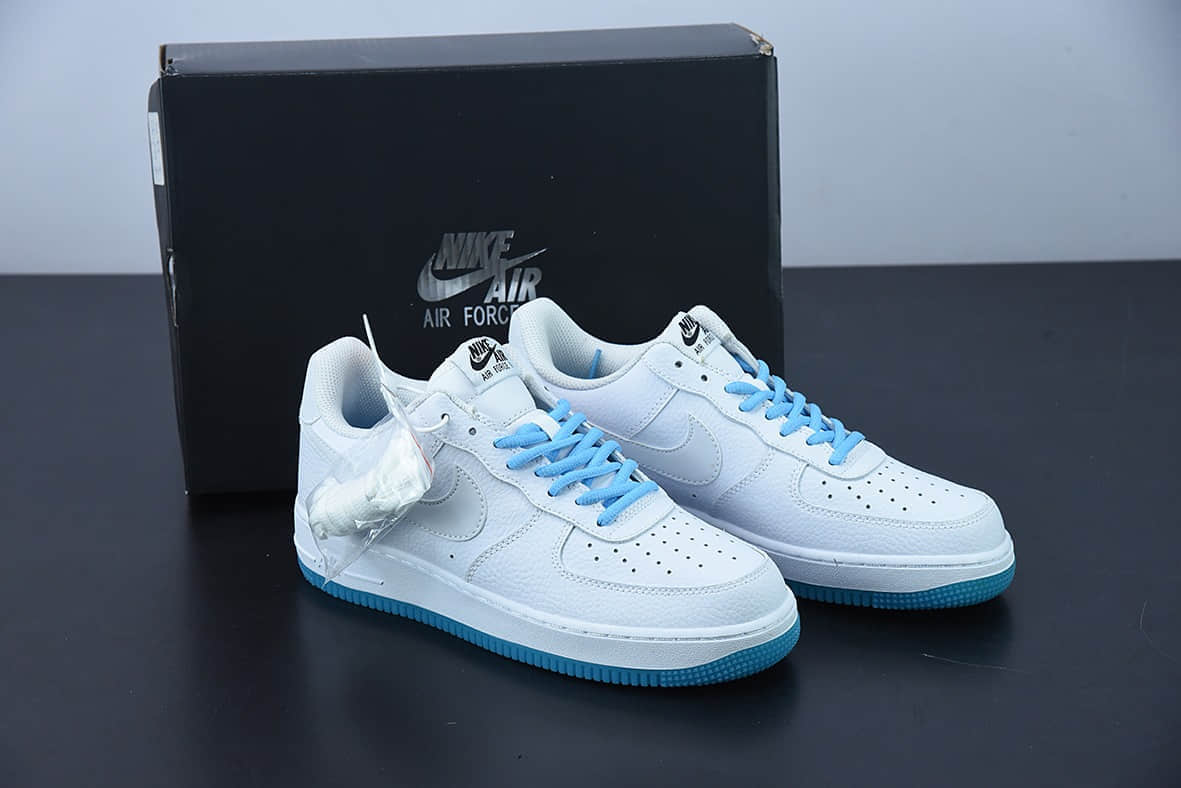 耐克 Nike Air Force 1 Low '07 “白蓝水晶”配色低帮空军一号休闲板鞋纯原版本 货号：KH0806-168