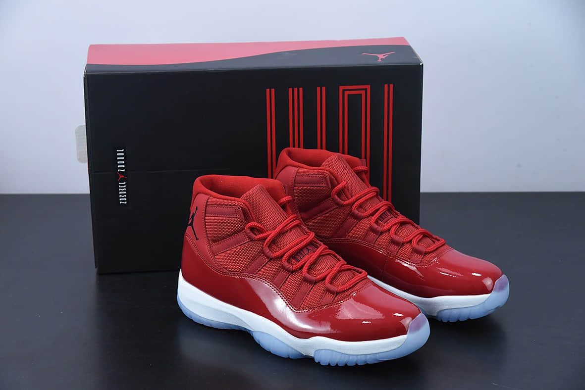 乔丹 Air Jordan 11 Retro “Gym Red” AJ11 高帮大学红乔丹11代篮球运动鞋纯原版本 货号:378037-623