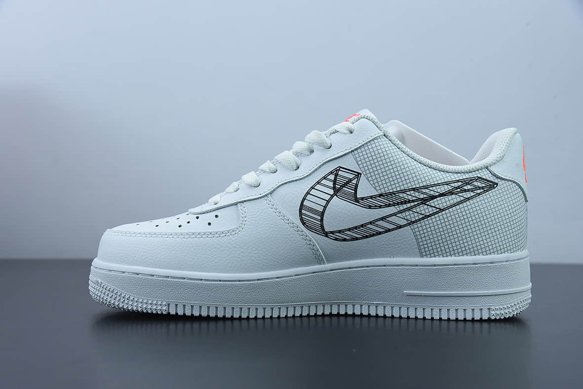 耐克 Nike Air Force 1素描3D空军一号低帮休闲板鞋纯原版本 货号：DR0149-100