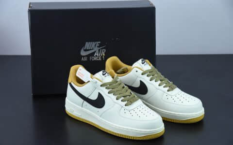 耐克 Nike Air Force 1'07 Low 米黄绿低帮空军一号休闲板鞋纯原版本 货号：DD3063-066