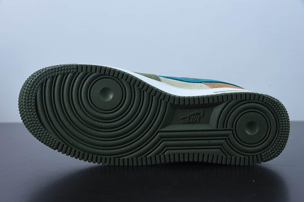 耐克 Nike Air Force 1 棕绿拼色丑小鸭空军一号低帮休闲板鞋纯原版本 货号:DO5215-331