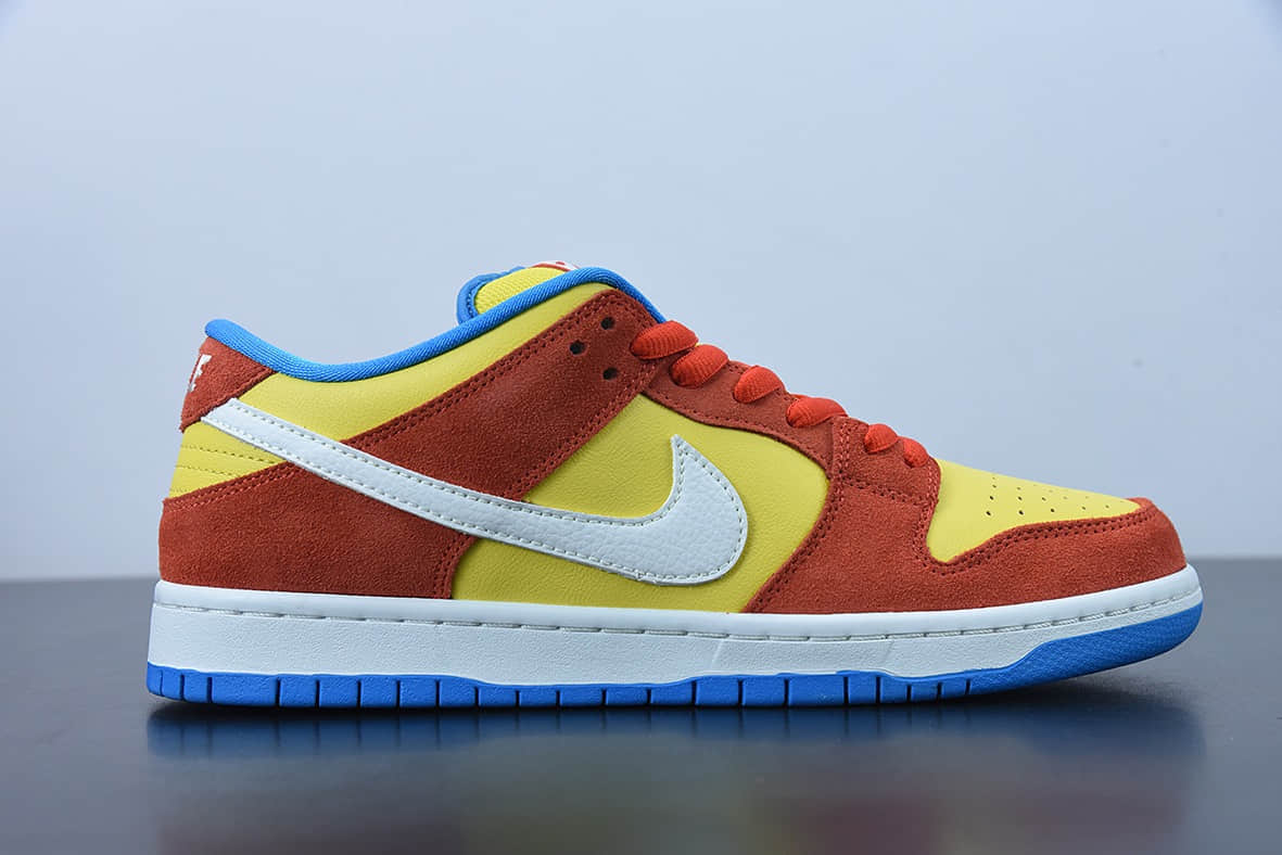 耐克 Nike SB Dunk Low Pro Bart Simpson 黄橙色辛普森 SB低帮运动休闲板鞋纯原版本 货号:BQ6817-602