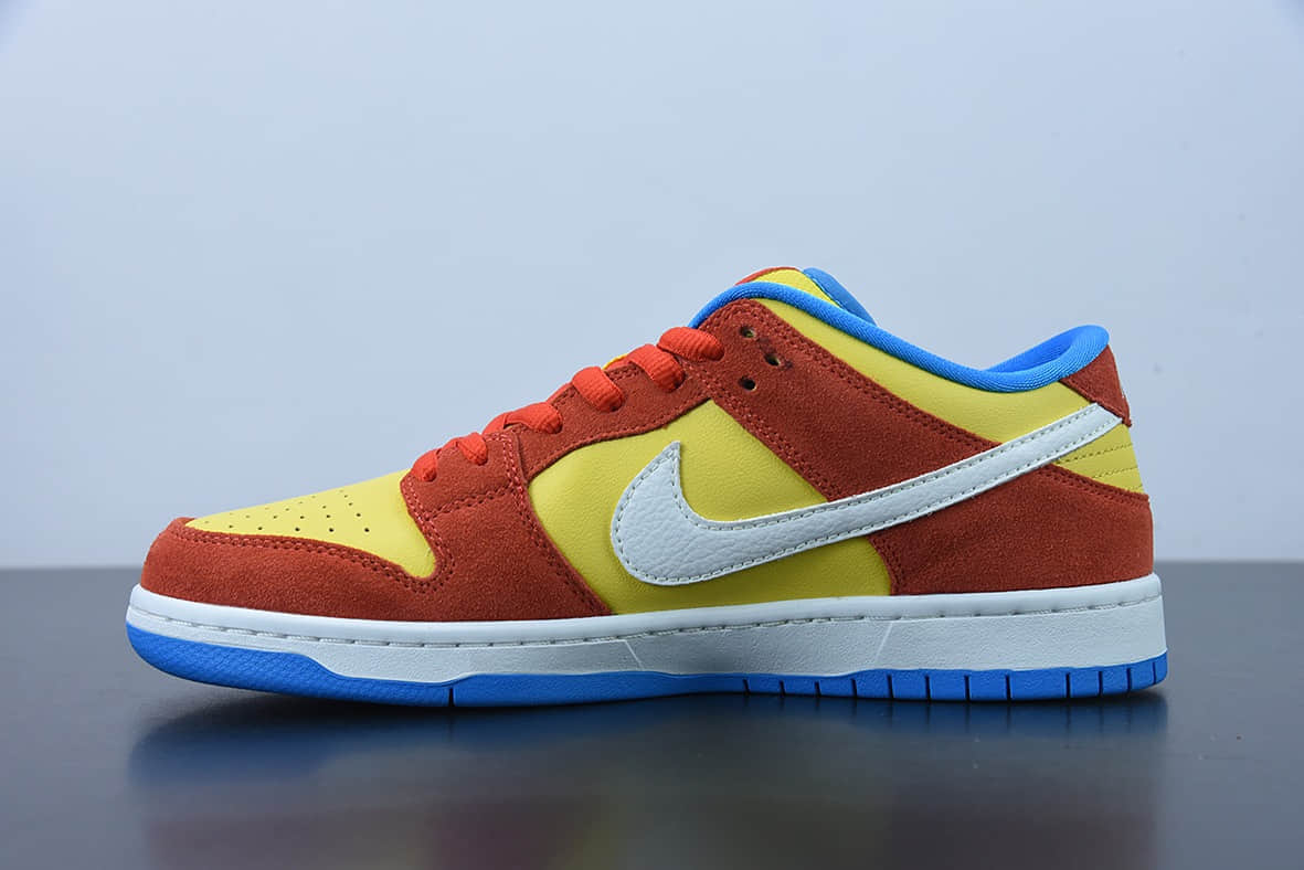 耐克 Nike SB Dunk Low Pro Bart Simpson 黄橙色辛普森 SB低帮运动休闲板鞋纯原版本 货号:BQ6817-602