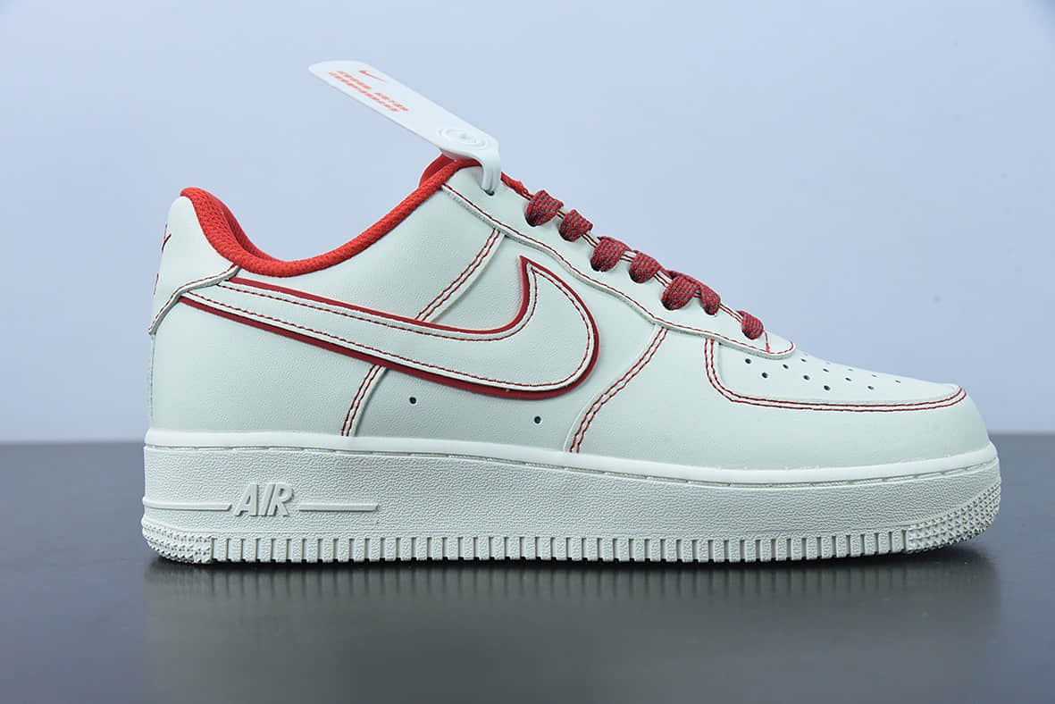 耐克 Nike Air Force 1 '07 LowSailPhantom白红手稿兔八哥空军一号板鞋纯原版本 货号:315122-707