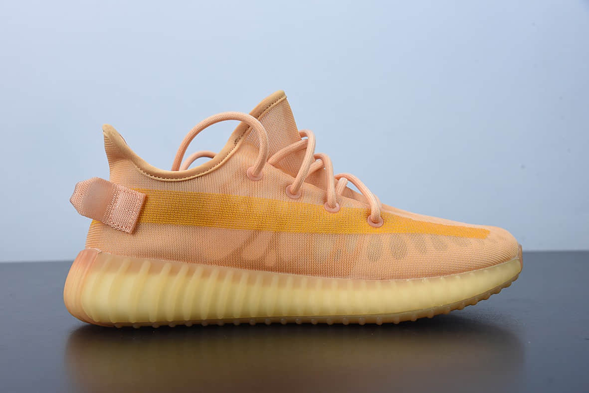 阿迪达斯 Adidas Yeezy Boost 350 V2杏月橙Ash Pearl椰子百搭轻便爆米花中底休闲运动慢跑鞋纯原版本 货号:GW2870