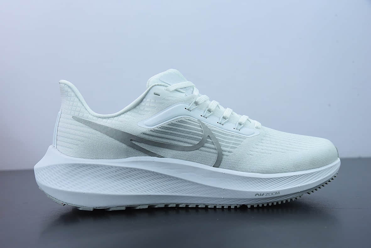 耐克Nike Air Zoom Pegasus 39 针织透气登月39代白银色休闲运动跑步鞋纯原版本 货号:DH4071-100