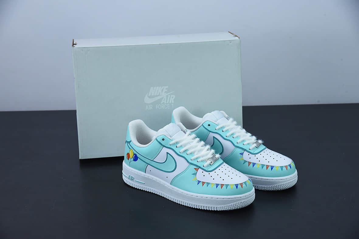 耐克Nike Air Force 1 AF1 空军一号白绿马戏团低帮休闲板鞋纯原版本 货号:CW2288-111