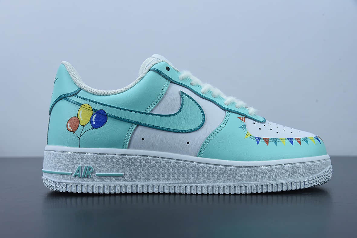 耐克Nike Air Force 1 AF1 空军一号白绿马戏团低帮休闲板鞋纯原版本 货号:CW2288-111