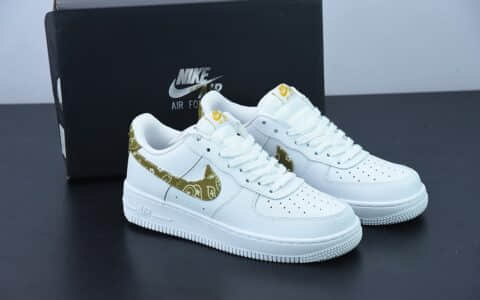 耐克Nike Air Force 1 '07 Low 黄色腰果空军一号低帮休闲板鞋纯原版本 货号：DJ9942-101