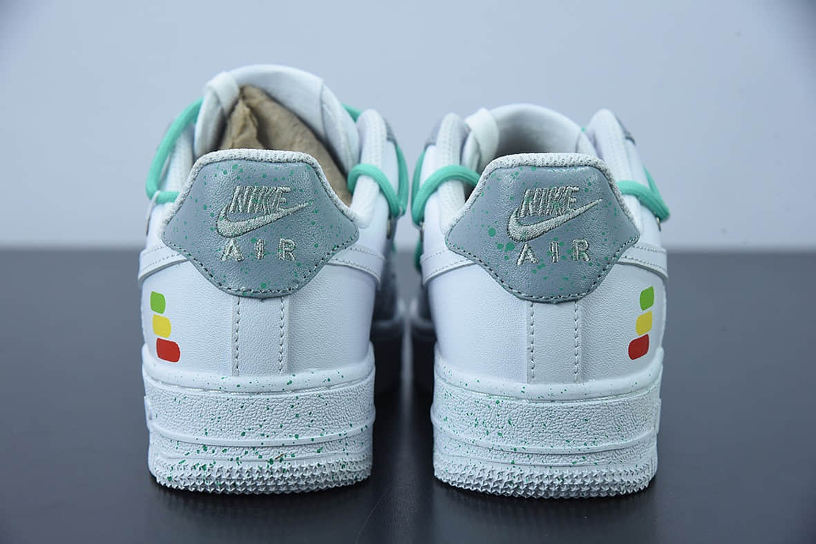 耐克Nike Air Force 1 Low 07 灰白绿绑绳空军一号低帮休闲板鞋纯原版本 货号:CW2288-111